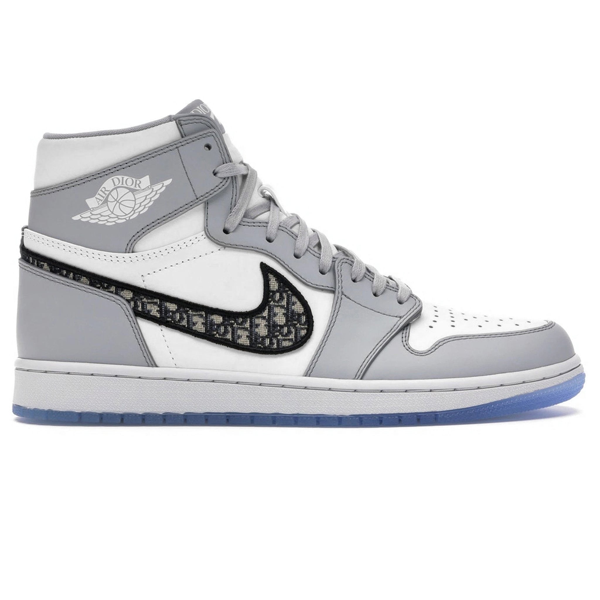 Image of Dior x Air Jordan 1 High OG Grey Sneaker